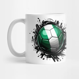 Nigeria Flag Football Mug